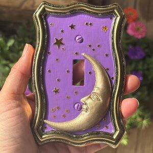 Celestial Light Switch Cover • Vintage 90s Celestial Style • Whimsigoth Decor